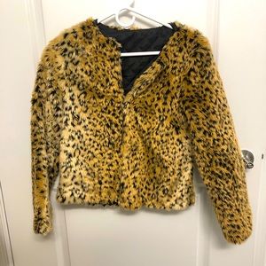 Women’s Cropped Cheetah Jacket